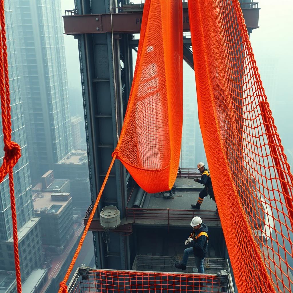 Construction Safety Nets installation