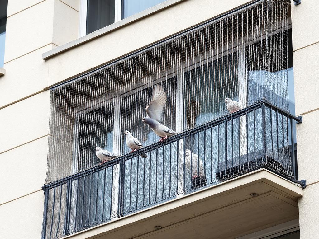 Pigeon Safety Nets installation
